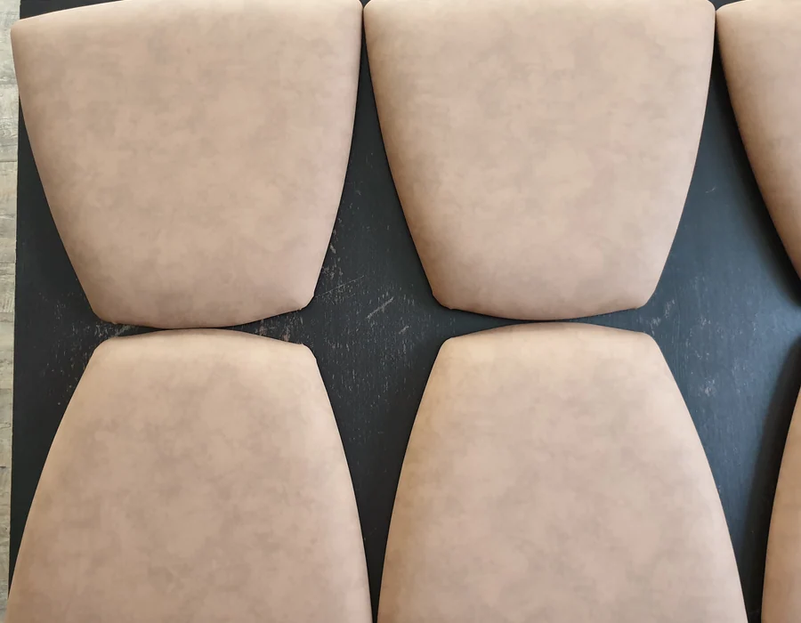 Galettes de chaises rénovées — après rénovation