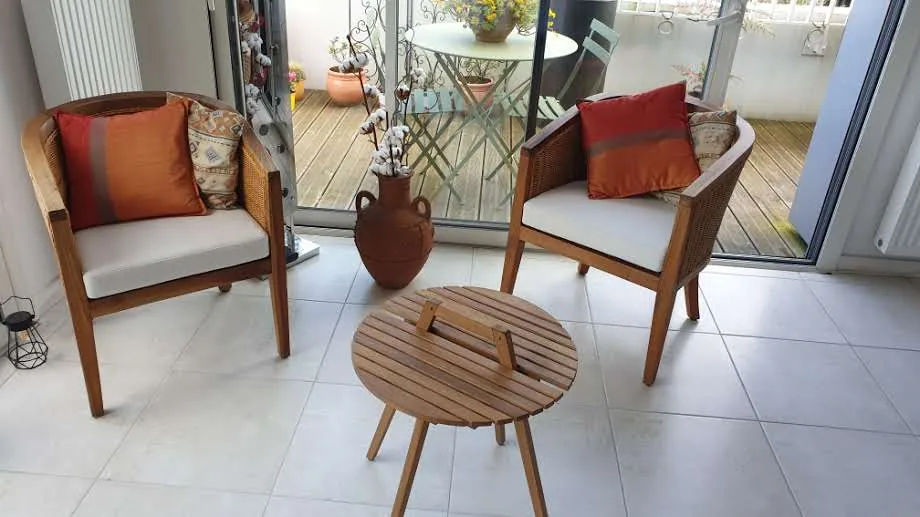sur mesure mousse HR et tissu outdoor Les créations de la maison — réalisation Larouquine